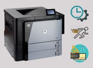 Máy in laser đen trắng khổ giấy A3 đáp ứng tốt nhu cầu in ấn