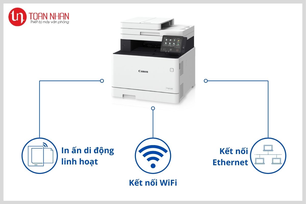 Dễ dàng kết nối máy in Canon MF735Cx