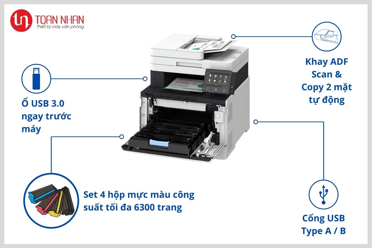 cổng kết nối Canon MF735Cx cổng kết nối Canon MF735Cx