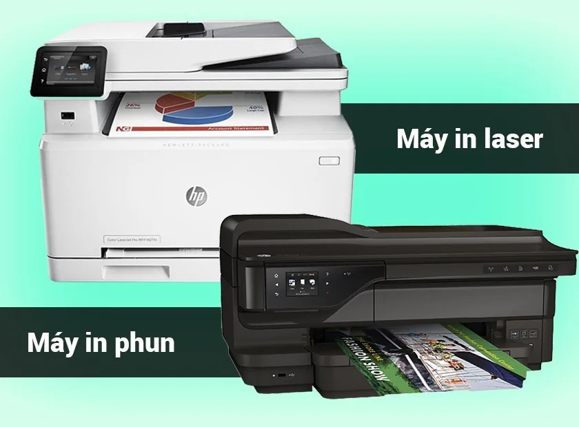 Những ưu nhược điểm của máy in laser và máy in phun bạn cần biết