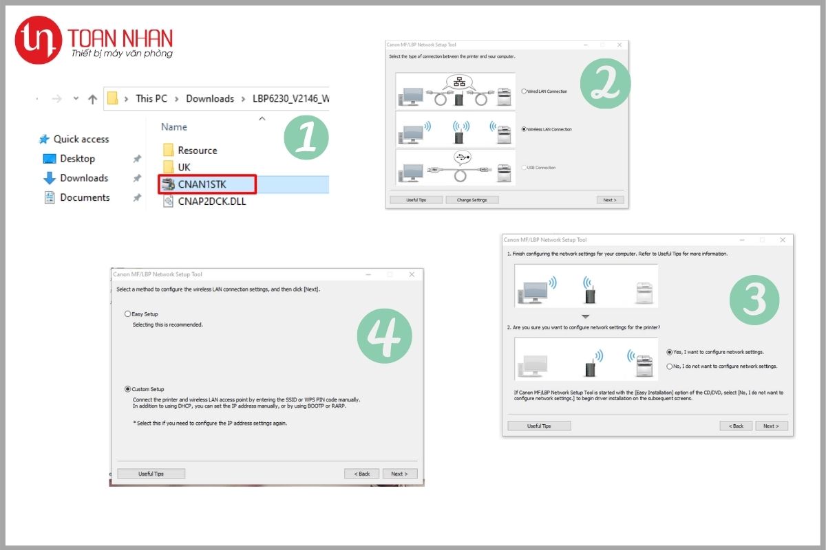set ip tĩnh máy in Canon bước 1 set ip tĩnh máy in Canon bước 1