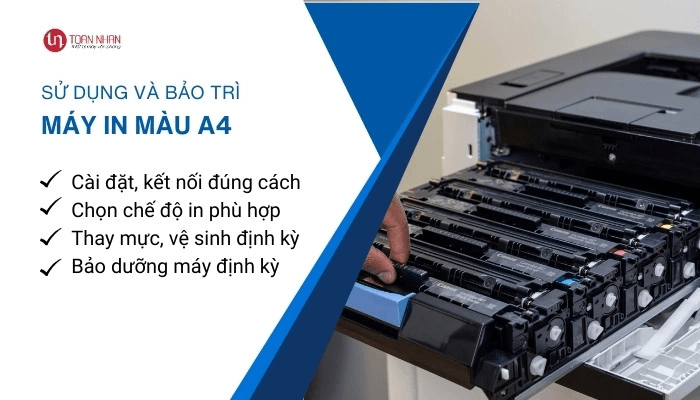 sử dụng và bảo trì máy in màu A4 sử dụng và bảo trì máy in màu A4