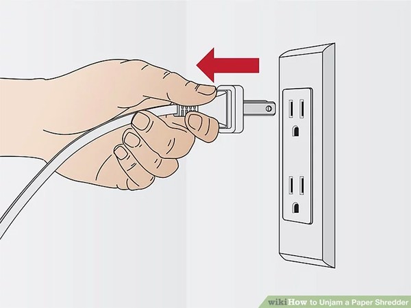 Cách xử lý máy hủy giấy bị kẹt bước 1 Cách xử lý máy hủy giấy bị kẹt bước 1