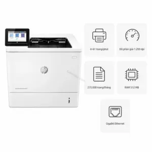 Máy in laser đen trắng HP LaserJet Enterprise M611dn