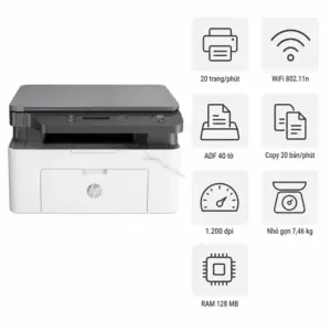 Máy in laser đen trắng đa năng HP LaserJet MFP 136w