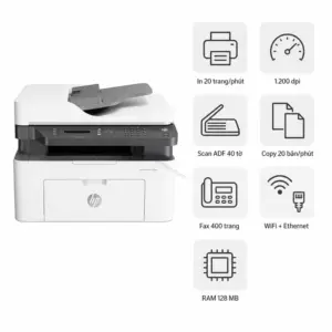 Máy in laser đen trắng đa năng HP Laser MFP 139FNW