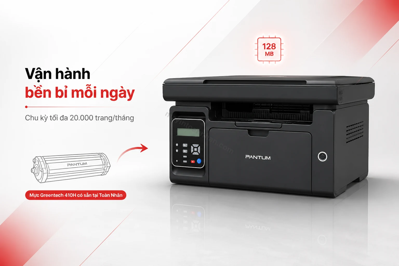 Hộp mực Greentech 410H thay thế cho máy in đa năng Pantum M6505